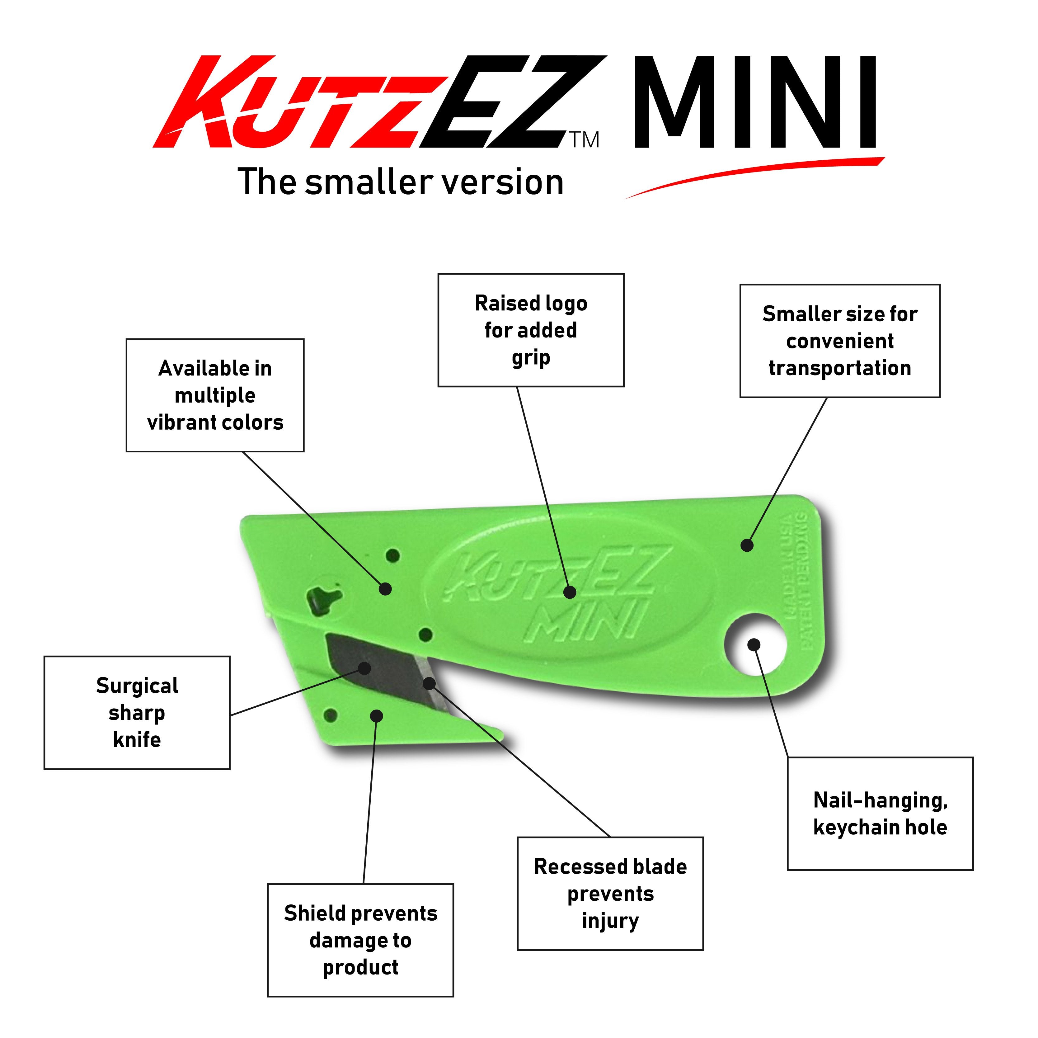 KutzEz Mini 5 Pack Utility Knife